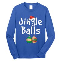 Tinsel Tits And Jingle Balls Funny Matching Christmas Couple Cool Gift Long Sleeve Shirt