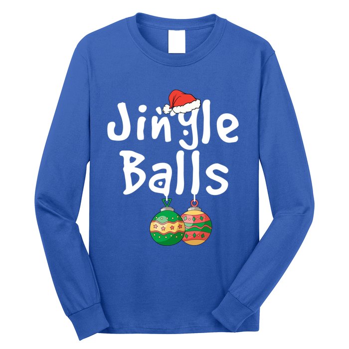 Tinsel Tits And Jingle Balls Funny Matching Christmas Couple Cool Gift Long Sleeve Shirt