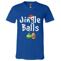 Tinsel Tits And Jingle Balls Funny Matching Christmas Couple Cool Gift V-Neck T-Shirt