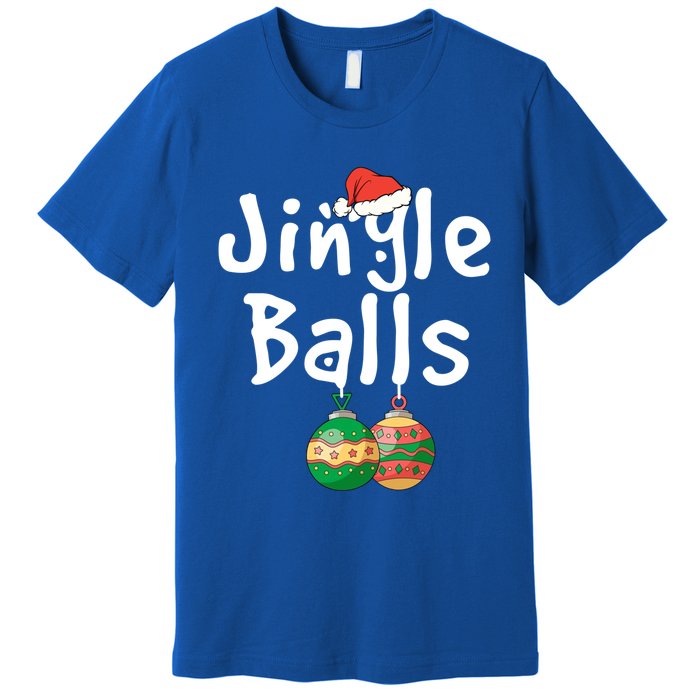 Tinsel Tits And Jingle Balls Funny Matching Christmas Couple Cool Gift Premium T-Shirt