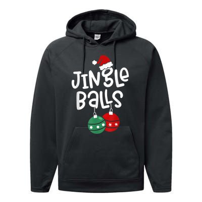 Tinsel Tits And Jingle Balls Funny Matching Christmas Couple Performance Fleece Hoodie