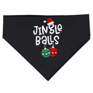 Tinsel Tits And Jingle Balls Funny Matching Christmas Couple USA-Made Doggie Bandana