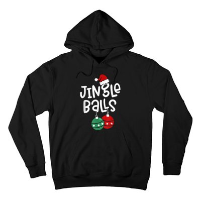 Tinsel Tits And Jingle Balls Funny Matching Christmas Couple Hoodie