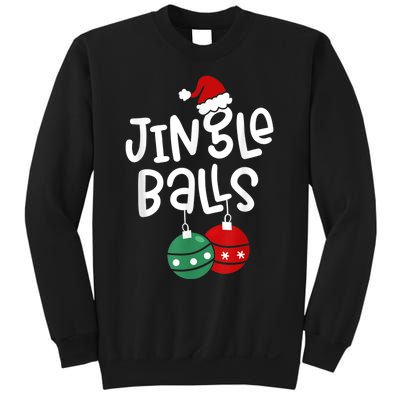 Tinsel Tits And Jingle Balls Funny Matching Christmas Couple Sweatshirt