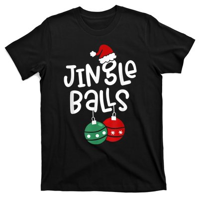 Tinsel Tits And Jingle Balls Funny Matching Christmas Couple T-Shirt