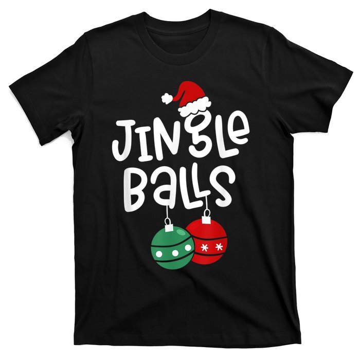 Tinsel Tits And Jingle Balls Funny Matching Christmas Couple T-Shirt