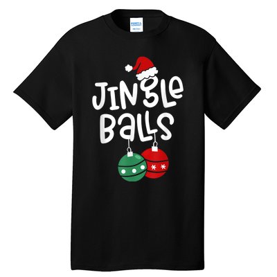 Tinsel Tits And Jingle Balls Funny Matching Christmas Couple Tall T-Shirt