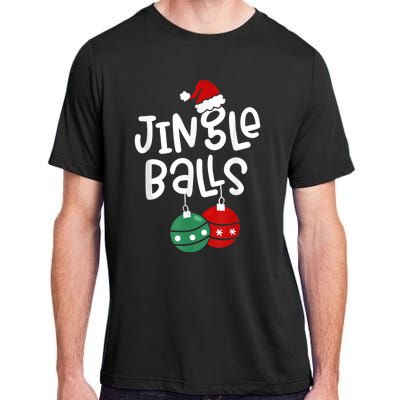 Tinsel Tits And Jingle Balls Funny Matching Christmas Couple Adult ChromaSoft Performance T-Shirt