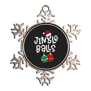 Tinsel Tits And Jingle Balls Funny Matching Christmas Couple Metallic Star Ornament