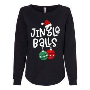 Tinsel Tits And Jingle Balls Funny Matching Christmas Couple Womens California Wash Sweatshirt