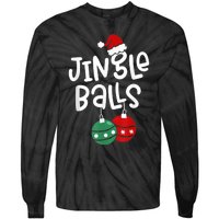 Tinsel Tits And Jingle Balls Funny Matching Christmas Couple Tie-Dye Long Sleeve Shirt