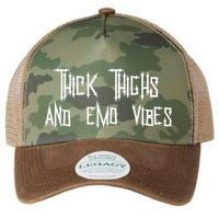 Thick Thighs And Emo Vibes Alternative Emo Music Alt Goth Legacy Tie Dye Trucker Hat