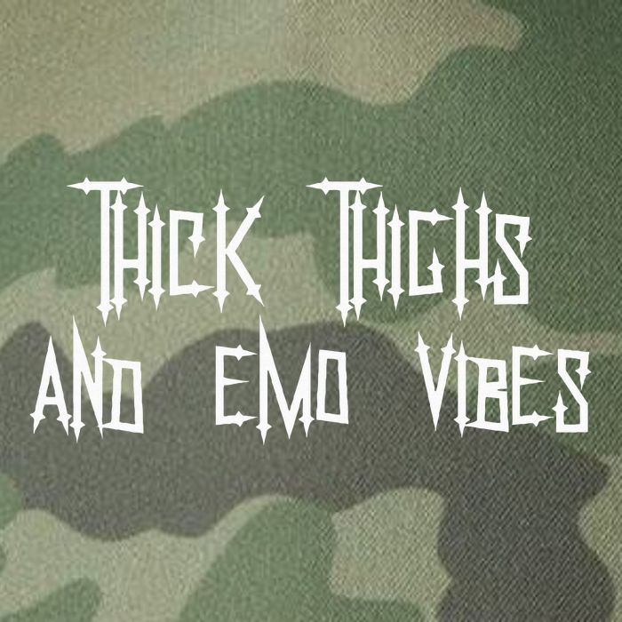 Thick Thighs And Emo Vibes Alternative Emo Music Alt Goth Legacy Tie Dye Trucker Hat
