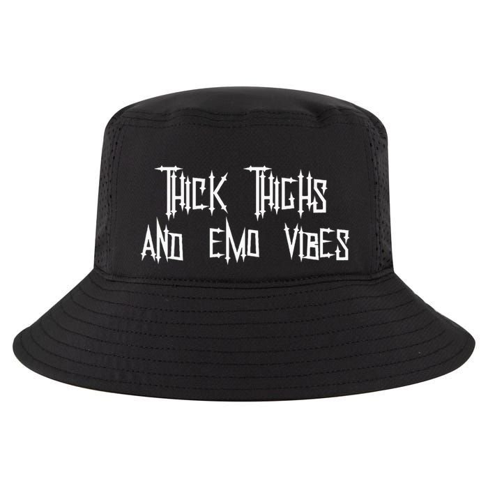 Thick Thighs And Emo Vibes Alternative Emo Music Alt Goth Cool Comfort Performance Bucket Hat