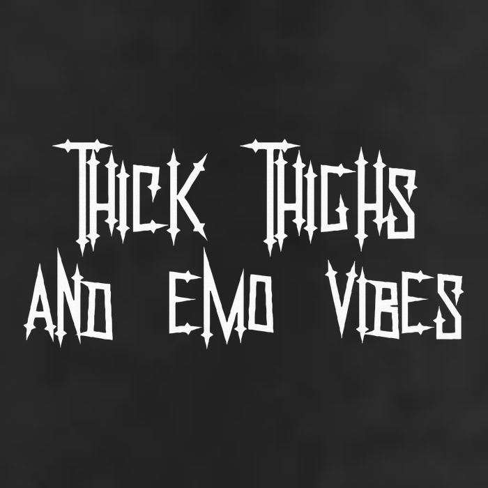 Thick Thighs And Emo Vibes Alternative Emo Music Alt Goth Cool Comfort Performance Bucket Hat