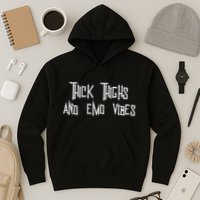 Thick Thighs And Emo Vibes Alternative Emo Music Alt Goth Hoodie