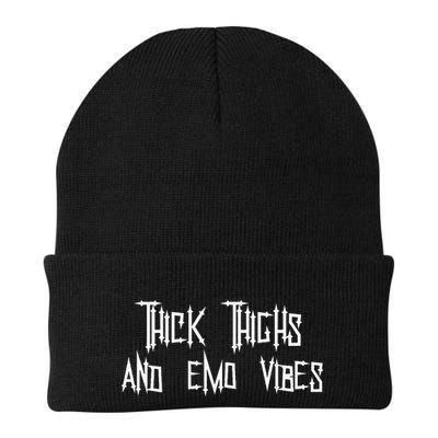 Thick Thighs And Emo Vibes Alternative Emo Music Alt Goth Beanie