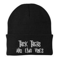 Thick Thighs And Emo Vibes Alternative Emo Music Alt Goth Beanie