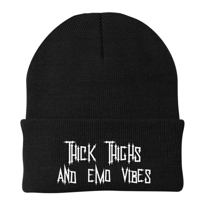 Thick Thighs And Emo Vibes Alternative Emo Music Alt Goth Beanie