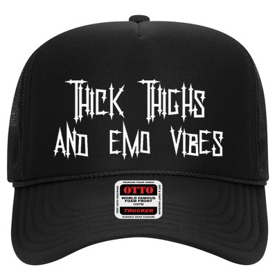 Thick Thighs And Emo Vibes Alternative Emo Music Alt Goth Trucker Hat