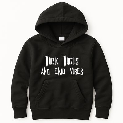 Thick Thighs And Emo Vibes Alternative Emo Music Alt Goth Kids Hoodie