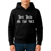 Thick Thighs And Emo Vibes Alternative Emo Music Alt Goth Kids Hoodie