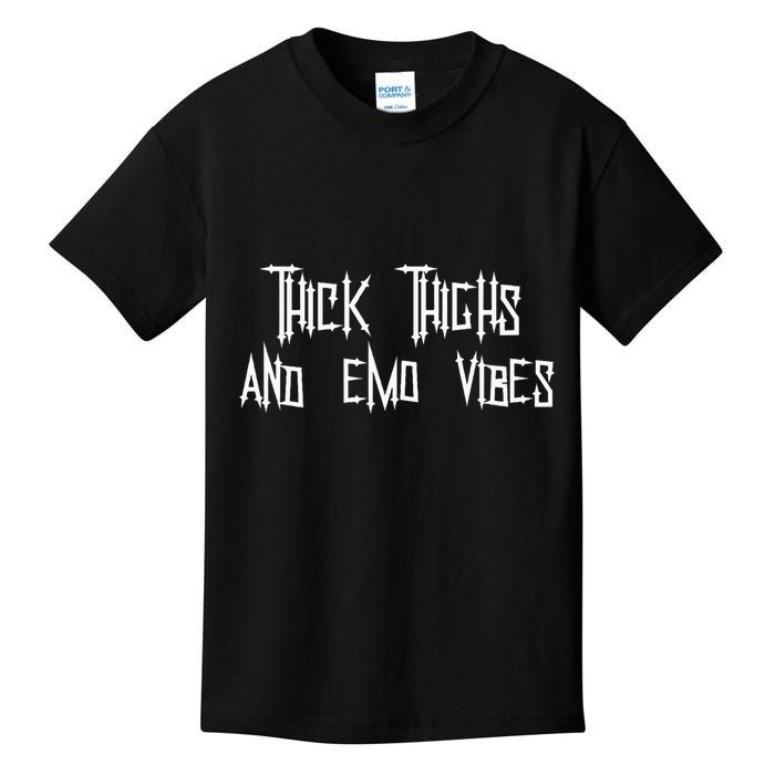 Thick Thighs And Emo Vibes Alternative Emo Music Alt Goth Kids T-Shirt