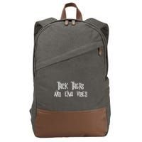Thick Thighs And Emo Vibes Alternative Emo Music Alt Goth Cotton Canvas Backpack