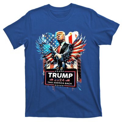 Trump Take America Back 2024 Eagle Us Flag T-Shirt