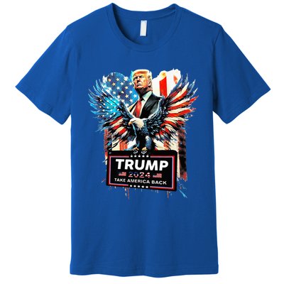 Trump Take America Back 2024 Eagle Us Flag Premium T-Shirt