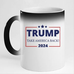 Trump Take America Back 11oz Black Color Changing Mug