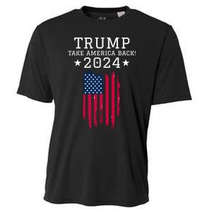 Donald Trump 2024 Take America Back USA United States Cooling Performance Crew T-Shirt