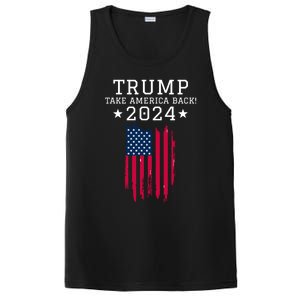 Donald Trump 2024 Take America Back USA United States PosiCharge Competitor Tank