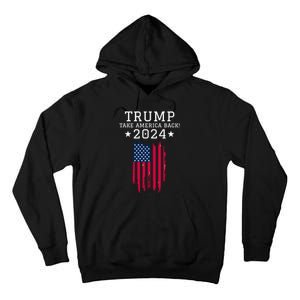 Donald Trump 2024 Take America Back USA United States Tall Hoodie