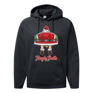 Tinsel Tits And Jingle Balls Funny Matching Christmas Santa Claus Performance Fleece Hoodie