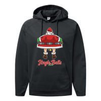 Tinsel Tits And Jingle Balls Funny Matching Christmas Santa Claus Performance Fleece Hoodie