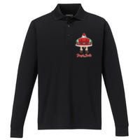 Tinsel Tits And Jingle Balls Funny Matching Christmas Santa Claus Performance Long Sleeve Polo