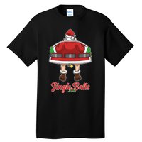 Tinsel Tits And Jingle Balls Funny Matching Christmas Santa Claus Tall T-Shirt