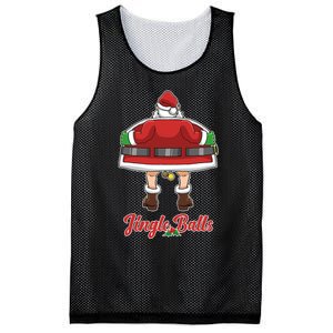 Tinsel Tits And Jingle Balls Funny Matching Christmas Santa Claus Mesh Reversible Basketball Jersey Tank