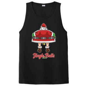 Tinsel Tits And Jingle Balls Funny Matching Christmas Santa Claus PosiCharge Competitor Tank