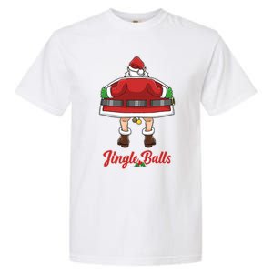 Tinsel Tits And Jingle Balls Funny Matching Christmas Santa Claus Garment-Dyed Heavyweight T-Shirt