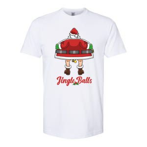 Tinsel Tits And Jingle Balls Funny Matching Christmas Santa Claus Softstyle CVC T-Shirt