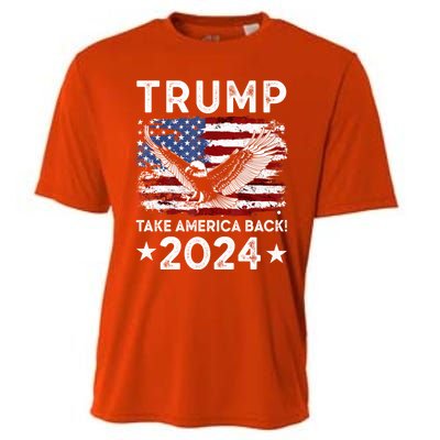 Donald Trump 2024 Take America Back USA United States Cooling Performance Crew T-Shirt