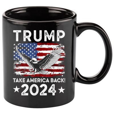Donald Trump 2024 Take America Back USA United States 11oz C Handle Ceramic Mug
