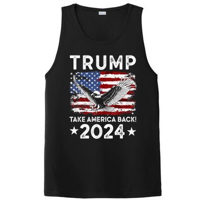 Donald Trump 2024 Take America Back USA United States PosiCharge Competitor Tank