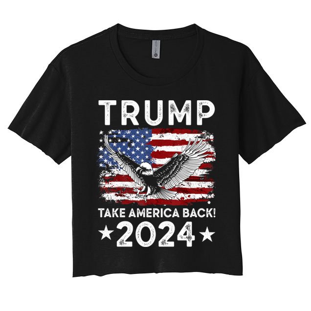 Donald Trump 2024 Take America Back USA United States Crop Top