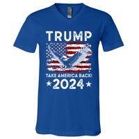 Donald Trump 2024 Take America Back USA United States V-Neck T-Shirt