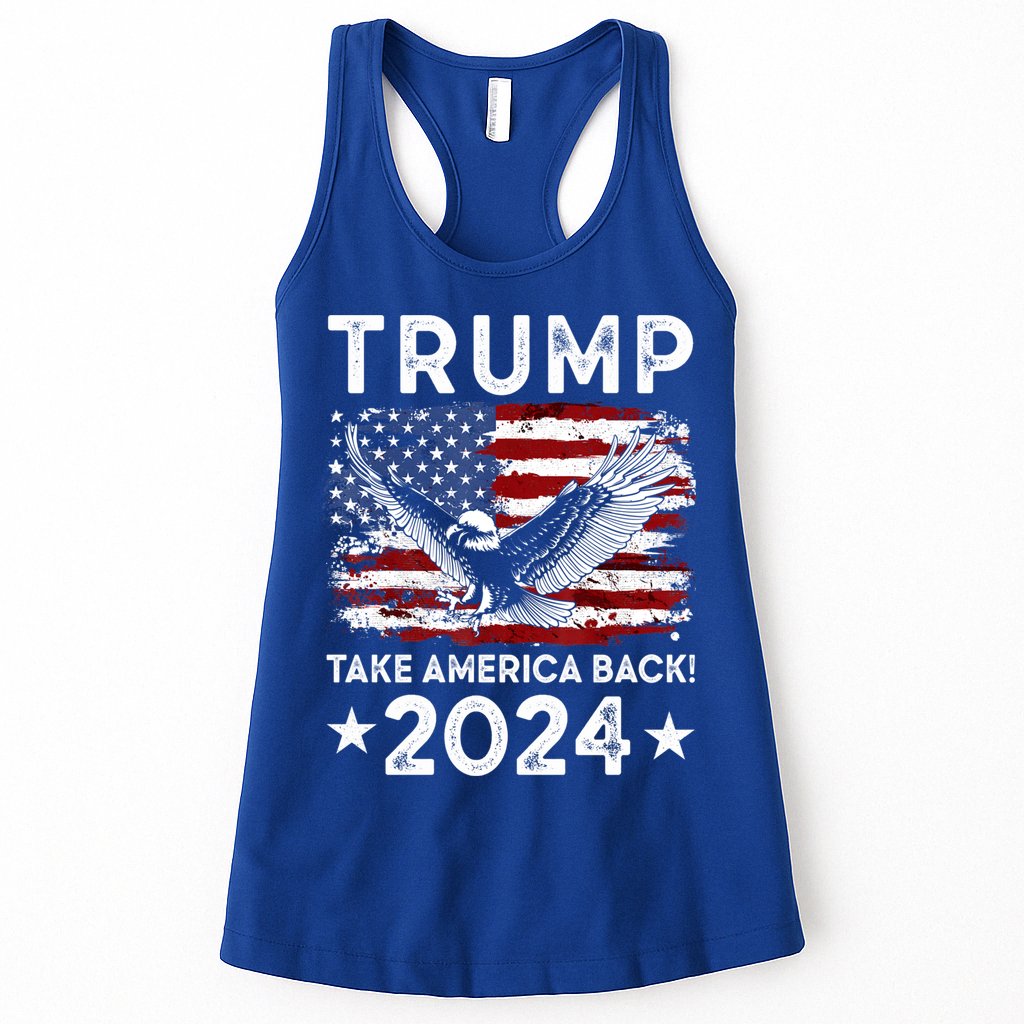 Donald Trump 2024 Take America Back USA United States Womens Tank Top