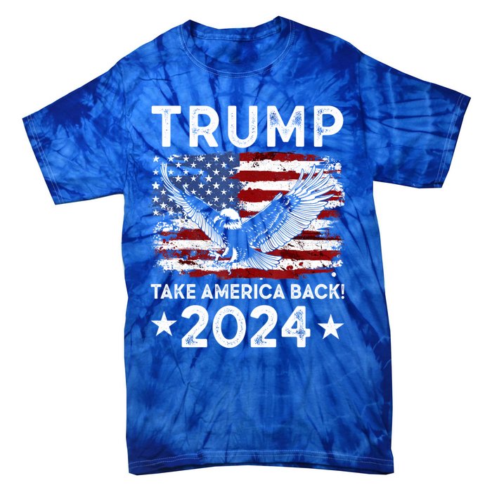 Donald Trump 2024 Take America Back USA United States Tie-Dye T-Shirt