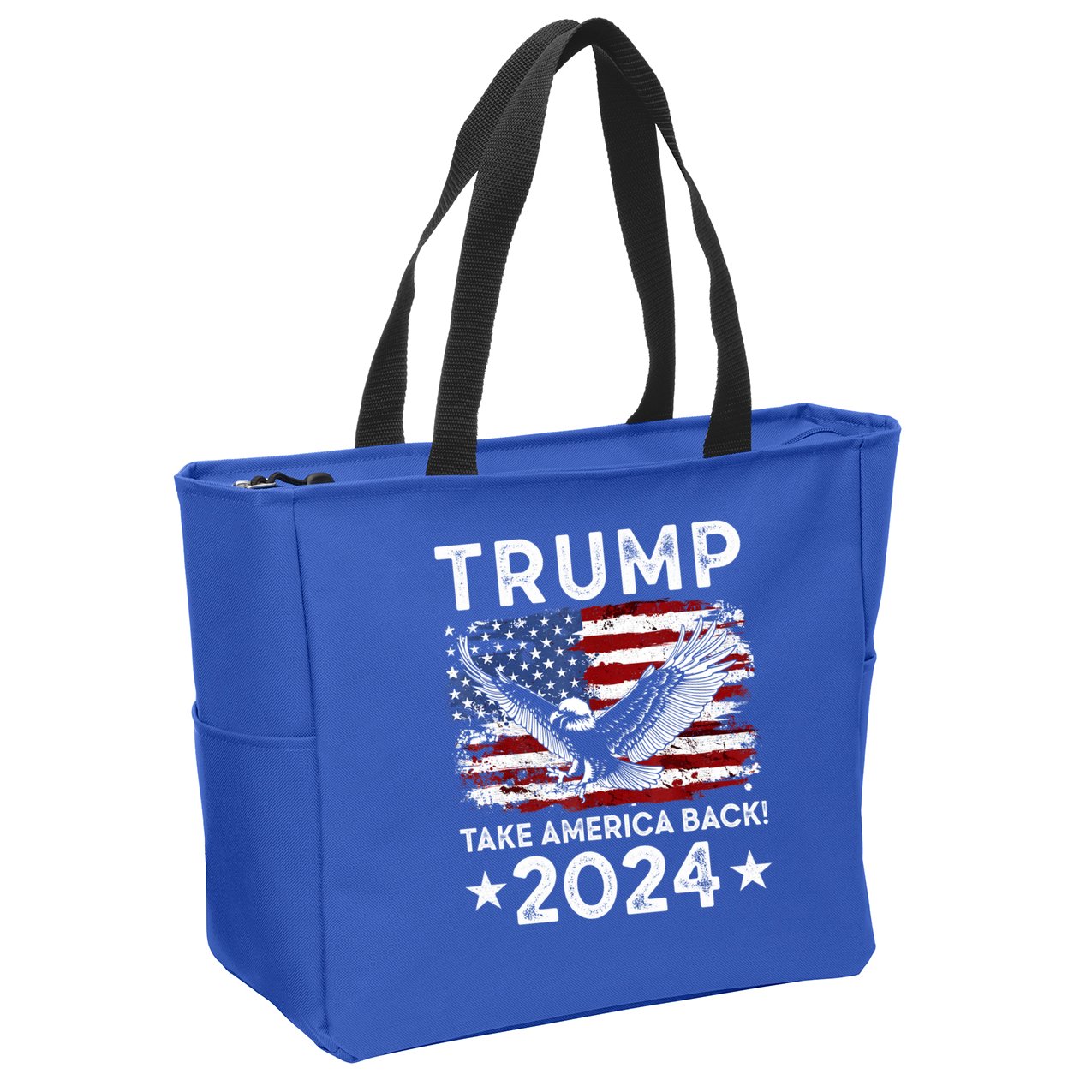 Donald Trump 2024 Take America Back USA United States Zip Tote Bag